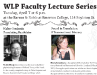 WLP Faculty Lecture Series