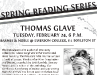 Spring Reading Series - Thomas Glave